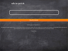 Tablet Screenshot of cafe-im-park.de